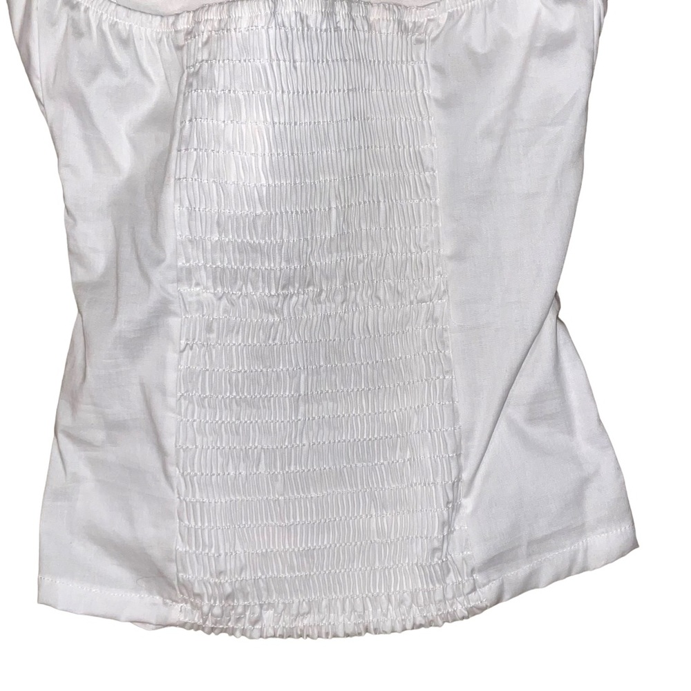 Body Central White Ruffled Halter Neck Top - Picture 7 of 8